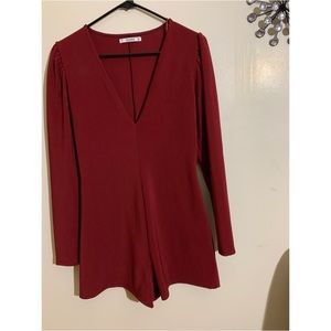 Slight puff sleeve Romper